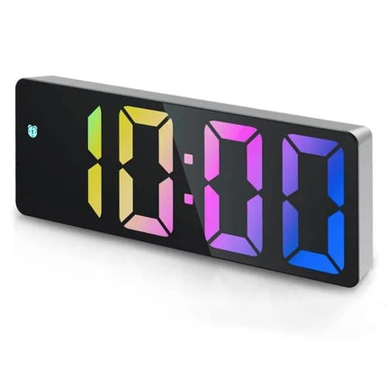6.7 Inch LED Alarm Clock with Dimmable Display and Temperature, Large Electronic Digital Clock.