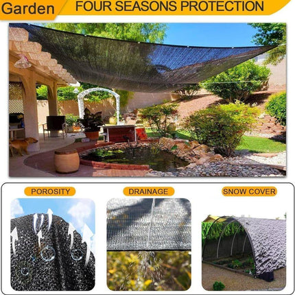 Black Sun Sail HDPE 85-90% UV Protection, 200cm x 300cm.