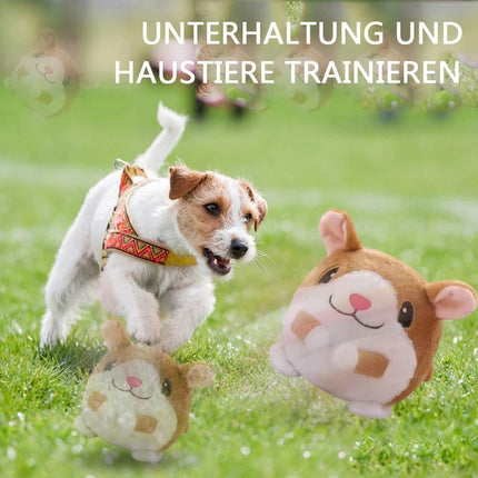 Durable Interactive Plush Dog Toy with Ball, Perfect for Training.