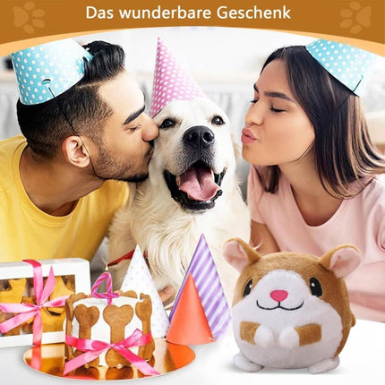 Durable Interactive Plush Dog Toy with Ball, Perfect for Training.