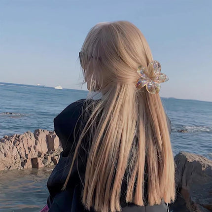 6-Pack Non-Slip Flower Hair Clips, with Flowers.
