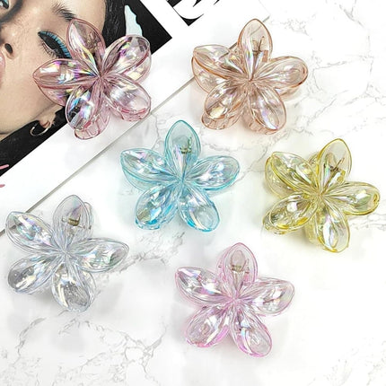 6-Pack Non-Slip Flower Hair Clips, with Flowers.
