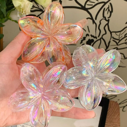 6-Pack Non-Slip Flower Hair Clips, with Flowers.