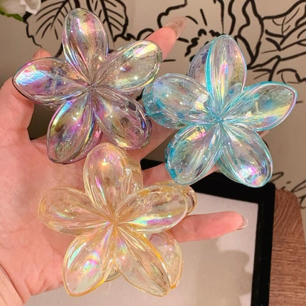 6-Pack Non-Slip Flower Hair Clips, with Flowers.
