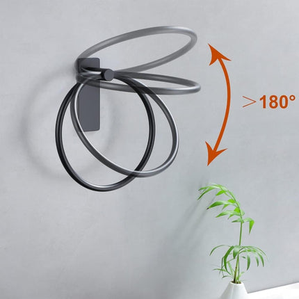Stainless Steel Towel Rack Drill-Free Assembly Durable Modern Bathroom Organizer, Silver.