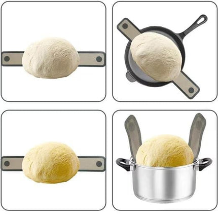 2-Pack Nonstick Silicone Baking Mat with Long Handles, Gray.