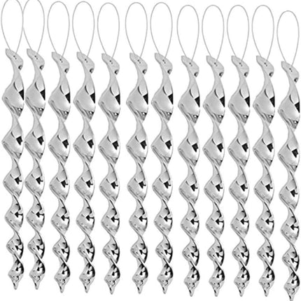 30-Pack Silver Bird Repellent Spiral Scarecrow, UV Resistant for Garden and Terrace, 30 cm.