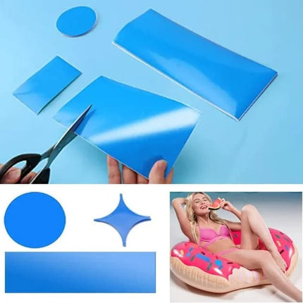 20 pcs PVC Pool Repair Kit, Self-Adhesive Waterproof Patches for Pools and Inflatables.