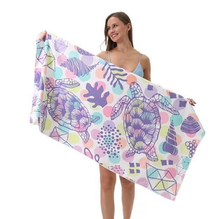 XXL Microfiber Beach Towel, Quick-Drying Lightweight Bath Towel for Beach, 70x140 cm.