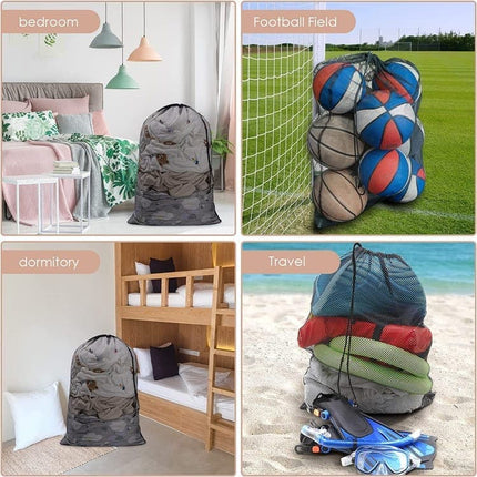 1-Pack Large Laundry Travel Bag, 60x90 cm, Black.