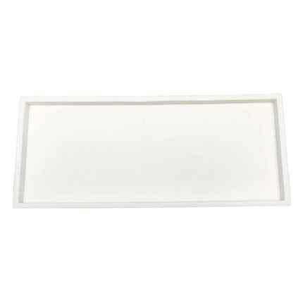 White Silicone Storage Tray for Makeup and Small Items, 20 cm x 10 cm.