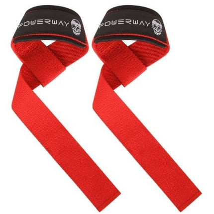 Lifting Wrist Straps for Weightlifting Bodybuilding, Compatible with Gymreapers, Red