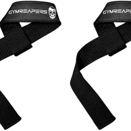 Lifting Wrist Straps for Weightlifting Bodybuilding, Compatible with Gymreapers, Black.