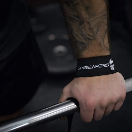 Lifting Wrist Straps for Weightlifting Bodybuilding, Compatible with Gymreapers, Black.