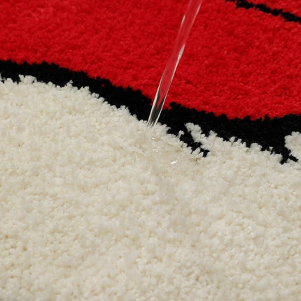 Christmas Santa Claus Bath Mat, Soft Non-Slip Absorbent, Machine Washable, for Living Room and Bathroom.