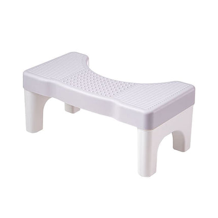 Non-Slip Toilet Stool, 40 x 21 cm, Wide Stomach Squatting Step for Bathroom Gray.