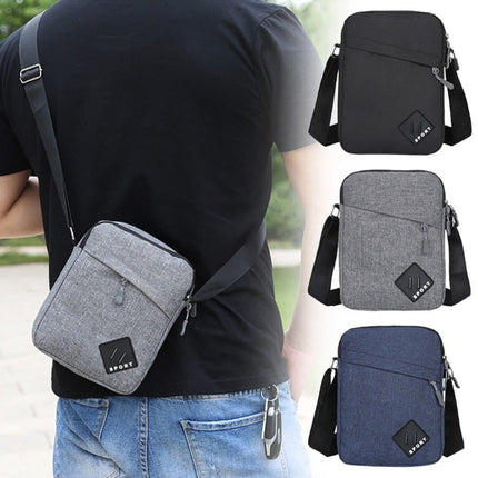 Waterproof Shoulder Backpack Multifunctional with Two Compartments, 16x23x9cm Gray.