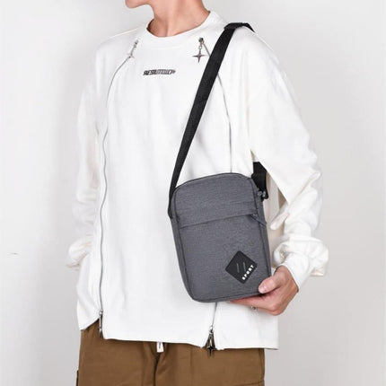 Waterproof Shoulder Backpack Multifunctional with Two Compartments, 16x23x9cm Gray.