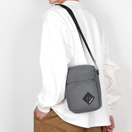Waterproof Shoulder Backpack Multifunctional with Two Compartments, 16x23x9cm Gray.