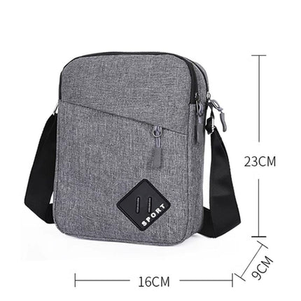 Waterproof Shoulder Backpack Multifunctional with Two Compartments, 16x23x9cm Gray.