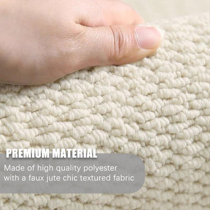 Non-Slip Jute Doormat for Indoor and Outdoor Use Dust-Resistant Quick-Absorbing Welcome Mat, 60x90cm.