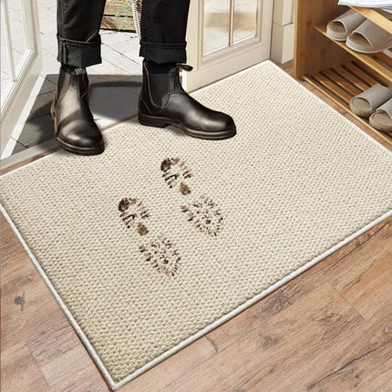 Non-Slip Jute Doormat for Indoor and Outdoor Use Dust-Resistant Quick-Absorbing Welcome Mat, 60x90cm.