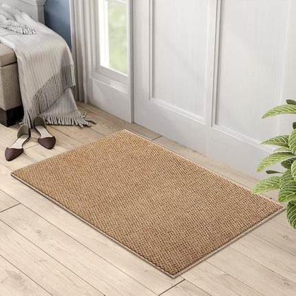 60x90cm Jute Doormat for Indoor and Outdoor Use Non-Slip Dust-Resistant Quick-Absorbing Welcome Mat, 40x60cm, Brown.