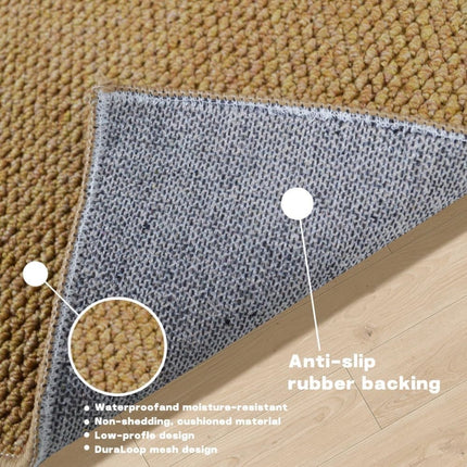 60x90cm Jute Doormat for Indoor and Outdoor Use Non-Slip Dust-Resistant Quick-Absorbing Welcome Mat, 40x60cm, Brown.