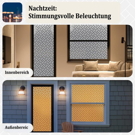 60cmx2m Window Film Self Adhesive Privacy Protection 3D Decorative Frosted Glass Film.