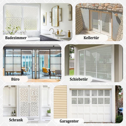 60cmx2m Window Film Self Adhesive Privacy Protection 3D Decorative Frosted Glass Film.