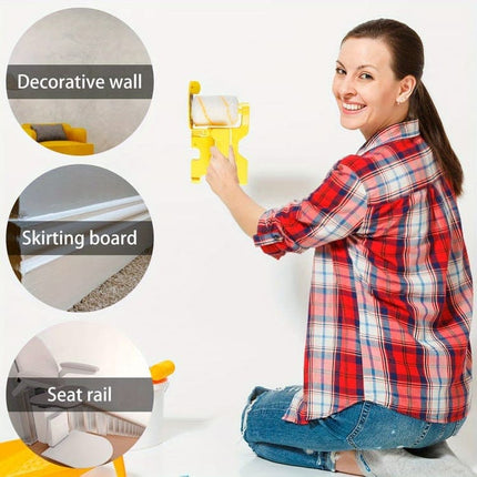1 Set Paint Roller Set for Indoor Walls, Perfect for Precise Painting of Corners and Edges.