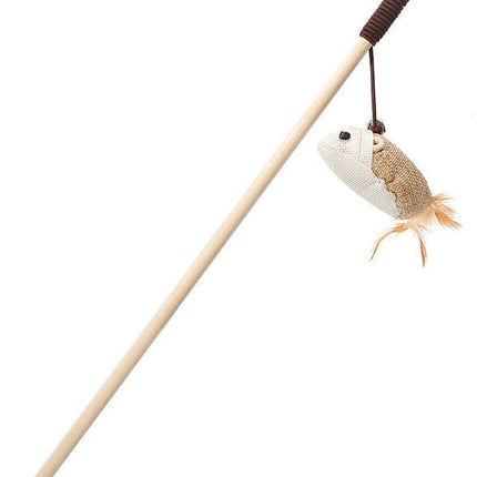 4 pcs Interactive Cat Toy with Bell and Teaser, for Playful Cats.