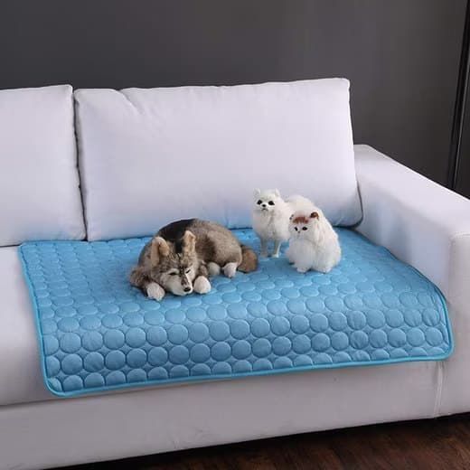 Cooling Mat for Dogs and Cats, 70x55cm, Breathable, Blue, Multiple Colors Available.