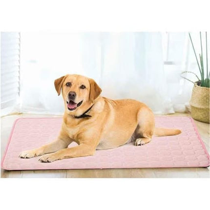 Cooling Mat for Dogs and Cats, 50x40cm, Pink, Breathable, Multiple Colors Available.