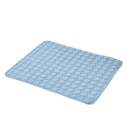 1 Cooling Mat for Dogs and Cats, Breathable Pet Cooling Pad in Blue, 62×50cm.