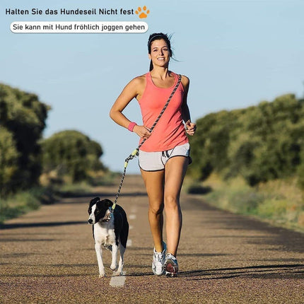 Reflective Hands-Free Dog Leash with Shoulder Strap for Small and Medium Dogs, Purple, Compatible with Jogging.