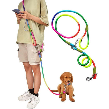 Reflective Hands-Free Dog Leash with Shoulder Strap for Jogging, Compatible with Small and Medium Dogs, Green, 1 Pack.