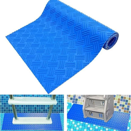 Non-Slip Pool Ladder Mat for Above-Ground Pools, Anti-Slip Protection, 60 x 23 cm.