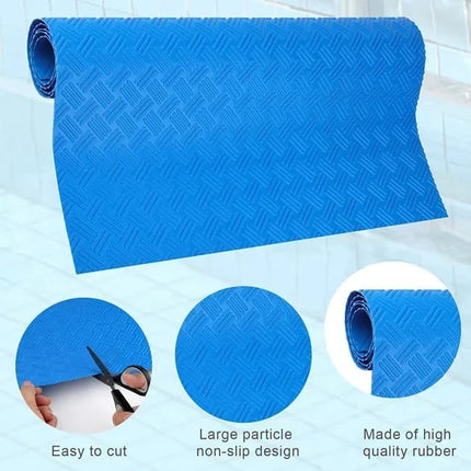 Non-Slip Pool Ladder Mat for Above-Ground Pools, 90 x 40 cm, Anti-Slip Protection with Non-Slip Pattern.