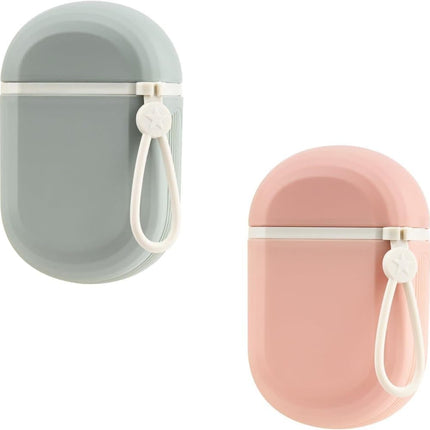 2-Pack Portable Soap Dish with Drainage Grid and Handle, Waterproof Travel Soap Holder for Outdoor Activities.