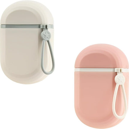 2-Pack Portable Soap Dish with Drainage Grid and Handle, Waterproof Travel Soap Storage for Outdoor Activities.