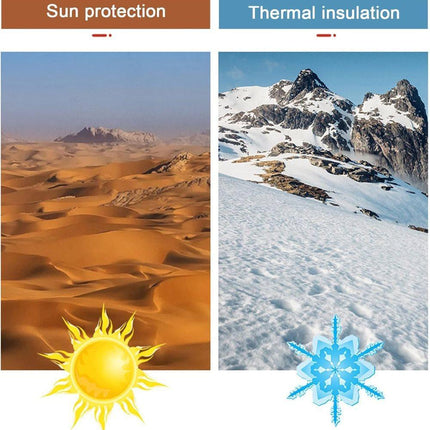 50x50cm Aluminum Foil Self-Adhesive Sun Protection Film for Balcony Windows and Conservatories, Thermal Insulation UV Privacy Protection, Black.