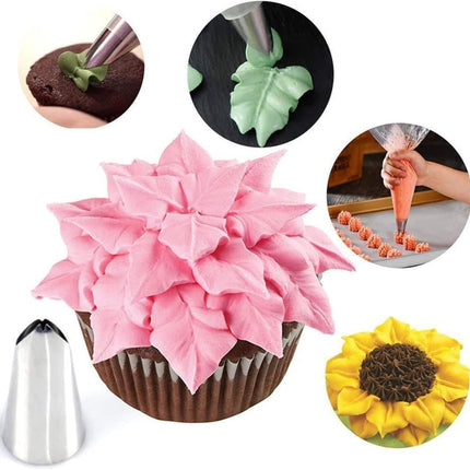 120-Piece Cake Decorating Piping Bag and Nozzle Set with Tulle, 12-Inch.