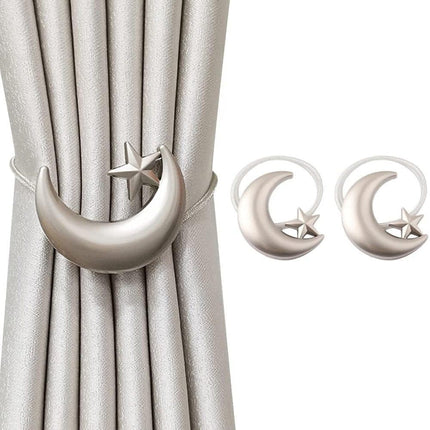 2 pcs Magnetic Curtain Ties Clips for Attachment and Fixation, Decorative and Practical.