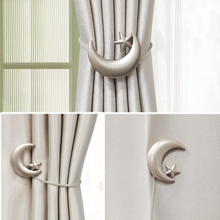 2 pcs Magnetic Curtain Ties Clips for Attachment and Fixation, Decorative and Practical.