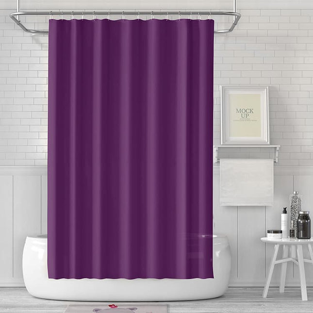 180x180cm Waterproof Shower Curtain, Quick-Drying Mold Resistant for Bathroom and Outdoor Shower, Purple.
