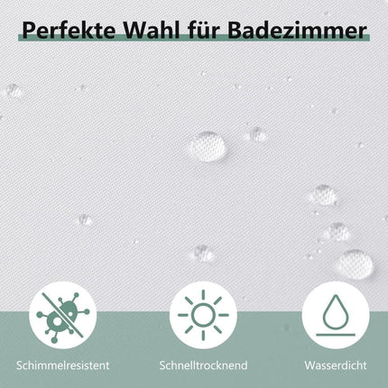 180x180cm Waterproof Shower Curtain, Quick-Drying Mold Resistant for Bathroom and Outdoor Shower, Purple.