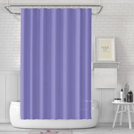 Waterproof Quick-Drying Shower Curtain 180x180cm, Mold Resistant for Bathroom and Outdoor Use, Light Purple.