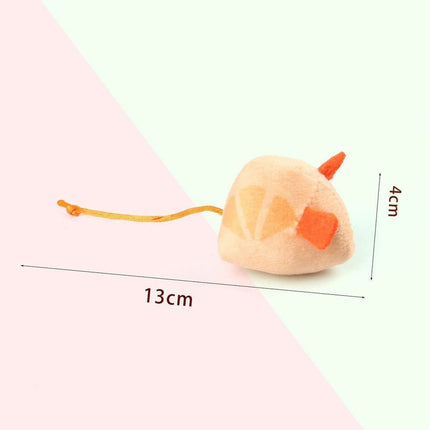 1 Pack Catnip Toy Fruit-Shaped Soft Plush for Cats, Stimulating Fun Play.