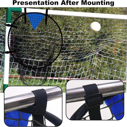 2-Pack Black Soccer Goal Net for Shooting Training, Portable Foldable, for Backyard and Park, 6x4ft.